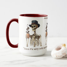 Fijne Halloween dag met warme koffie.