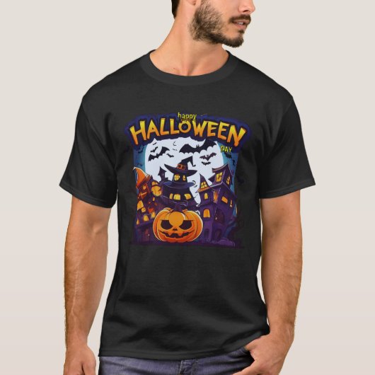 Fijne halloween dag t-shirt (Voorkant)