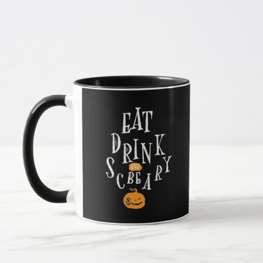 Fijne Halloween Eet Drink En Wees Eng Trendy Mok (Links)