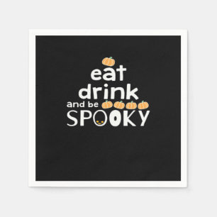 Fijne Halloween Eet Drink En Wees Eng Trendy Servet