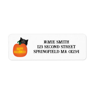 Fijne Halloween Etiket