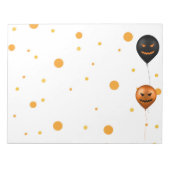 Fijne Halloween-feestballonnen Notitieblok (Voorkant)
