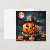 Fijne Halloween Feestdagenkaart (Voorkant / Achterkant)