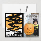 Fijne Halloween-foto Feestdagenkaart (Voorkant / Achterkant)