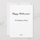 Fijne Halloween-foto Feestdagenkaart (Achterkant)