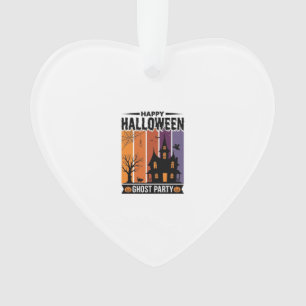 Fijne Halloween Geest Feest Spokenhuis Shirt De Ornament