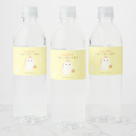 Fijne Halloween Geest Waterfles Label Etiket