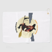 Fijne Halloween. Golfhanddoek (Horizontaal)