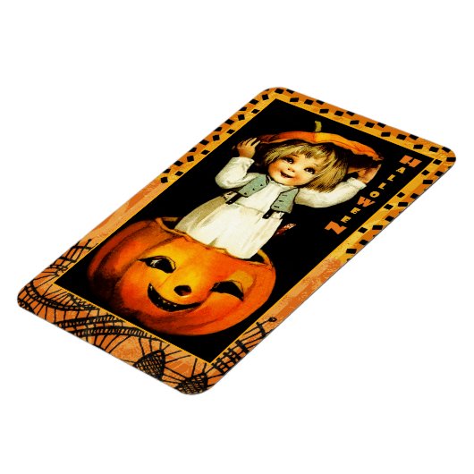 Fijne Halloween. Grappig  Kind cadeau Magneet (Linkerzijde)