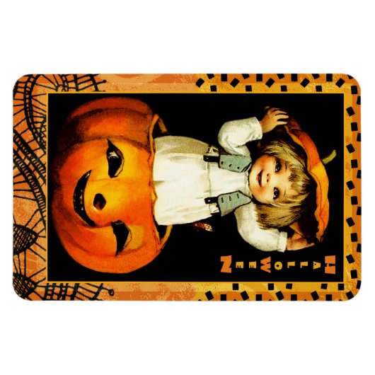 Fijne Halloween. Grappig Kind cadeau Magneet (Horizontaal)