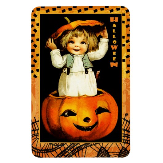 Fijne Halloween. Grappig Kind cadeau Magneet (Verticaal)