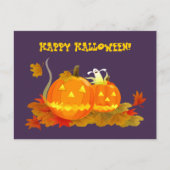 Fijne Halloween! Grappige Jack O'Lantern Briefkaart (Voorkant)