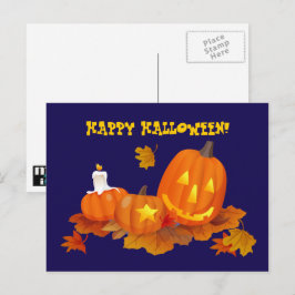 Fijne Halloween! Grappige Jack O'Lanterns Briefkaart