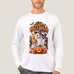 Fijne Halloween Griezelige Gehaunte Boom Ontwerp Tri-Blend Shirt