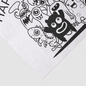 FIJNE HALLOWEEN! HAPPY MONSTERS Tissue Paper Tissuepapier (Detail)