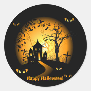 Fijne Halloween! Haunted House Stickers