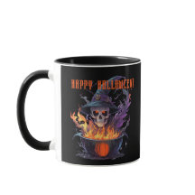 Fijne Halloween! Heksen schedel