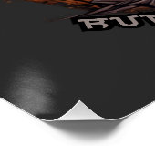 Fijne Halloween, honkbalspeler Perfect Poster (Hoek)