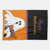 Fijne Halloween Huisdecoratie Theedoek (Horizontaal)