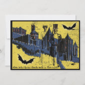 Fijne Halloween-huwelijk Spooky Geest Bruid & Brui Kaart (Voorkant)