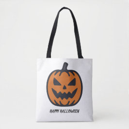 Fijne Halloween Jack-O'-Lantern Boodschappentas Tote Bag