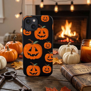 Fijne Halloween Jack O Lantern Illustratieve Kunst iPhone 16 Hoesje