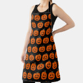 Fijne Halloween Jack O Lantern Illustratieve Kunst Schort (Insitu)