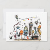 Fijne Halloween, jij monster! Feestdagenkaart (Voorkant)