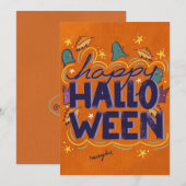 Fijne Halloween Kaart (Voorkant / Achterkant)