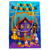 Fijne Halloween kostuum kinder feestviering Medium Cadeauzakje (Voorkant)