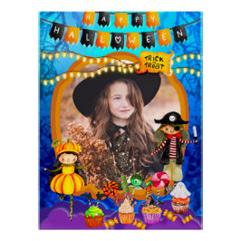 Fijne Halloween kostuum kinder feestviering Perfect Poster