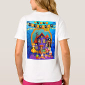 Fijne Halloween kostuum kinder feestviering T-shirt (Achterkant)
