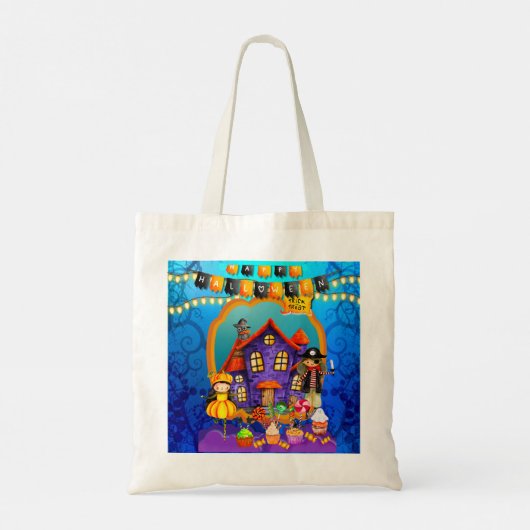 Fijne Halloween kostuum kinder feestviering Tote Bag (Achterkant)