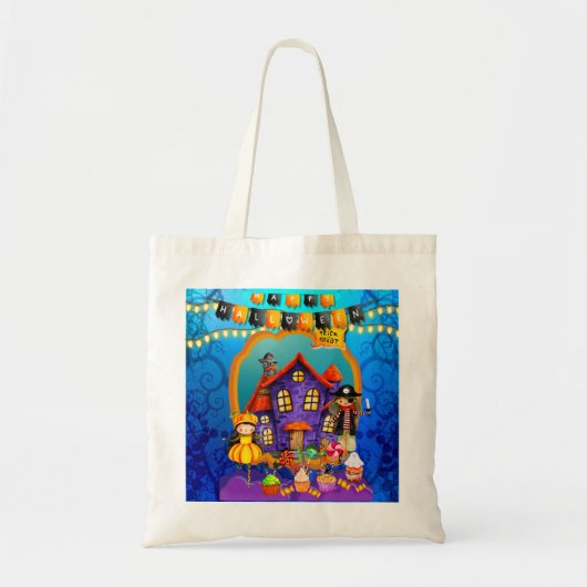 Fijne Halloween kostuum kinder feestviering Tote Bag (Voorkant)