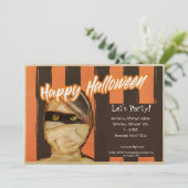 Fijne Halloween - Laten we feesten! Kaart (Staand voorkant)