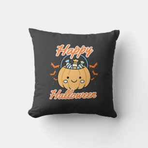 Fijne Halloween Leuke Pompoen Worp Kussen Griezeli