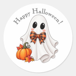 Fijne Halloween Lief Meisje Geest Sticker