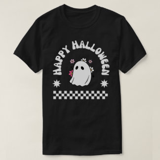 Fijne Halloween Lieve Geest | Kawaii Bloemige Gees T-shirt