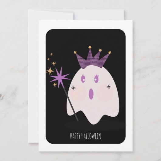 Fijne Halloween Lieve Geest Prinses Kaart (Voorkant)