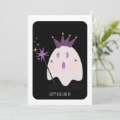 Fijne Halloween Lieve Geest Prinses Kaart (Staand voorkant)