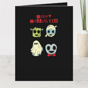 Fijne Halloween Lieve Monsters Kaart Frankenstein 