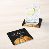 Fijne Halloween met grote pompoen Kartonnen Onderzetters (Insitu)