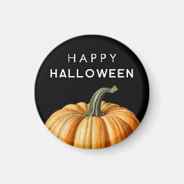 Fijne Halloween met grote pompoen Magneet