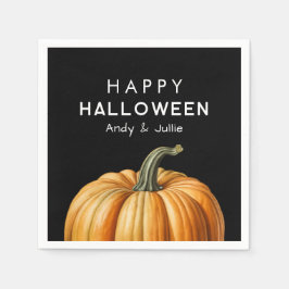 Fijne Halloween met pompoen Servet