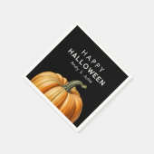 Fijne Halloween met  pompoen Servet (Hoek)