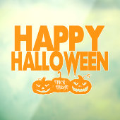 Fijne Halloween Moderne Pompoenen Raamsticker (Vel 3)