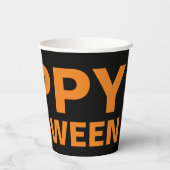 Fijne Halloween-ontwerp Papieren beker (Achterkant)