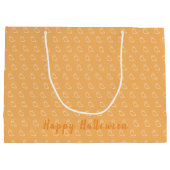 Fijne Halloween Oranje Grote Cadeautas (Achterkant)