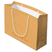 Fijne Halloween Oranje Grote Cadeautas (Achterkant Gekanteld)