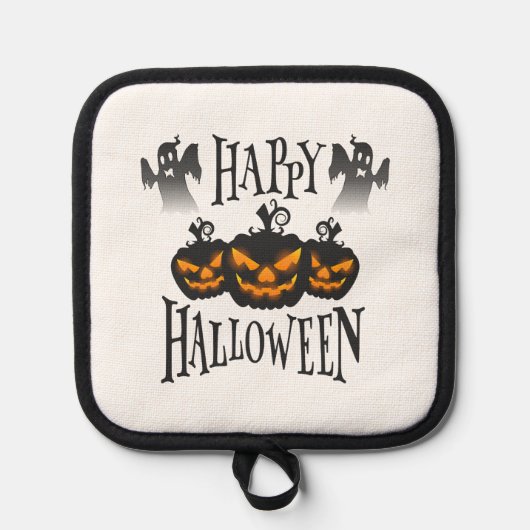 Fijne Halloween Pannenlap (Voorkant)